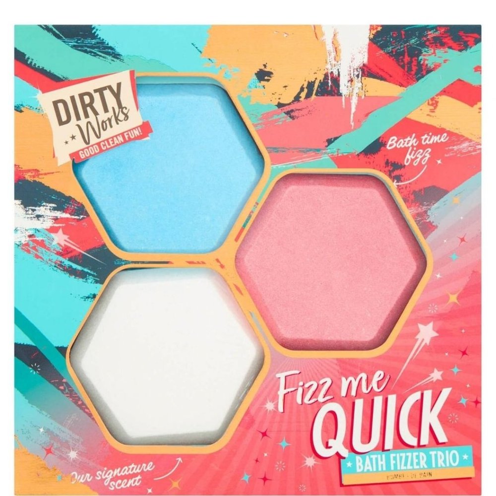 Dirty Works Fizz Me Quick - Bath Fizzer Trio